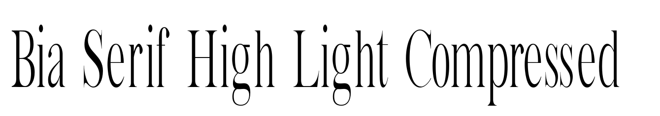 Bia Serif High Light Compressed